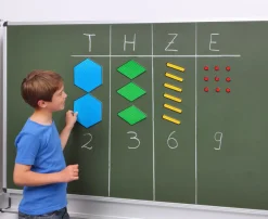 Zehnerbasis-Satz, farbig, mit Magnetmaterial, 8-11 Jahre