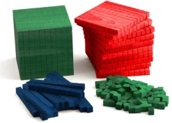 Zehnersystemsatz aus Holz - 1000er Box Montessori