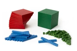 Zehnersystemsatz aus Holz - 1000er Box Montessori