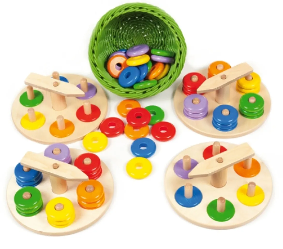 Zeiger-Steckspiel-Set, ab 18 Monate