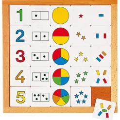 Zähldiagramm 1 - 5, Lernspiel, ab 4 Jahre
