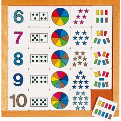 Zähldiagramm 6 - 10, Lernspiel, ab 4 Jahre