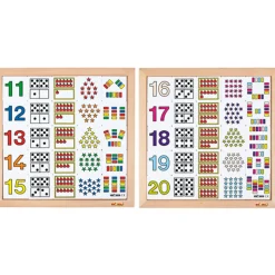 Zähl-Diagramm: 11 - 15 und 16 - 20, Lernspiel, ab 5 Jahre