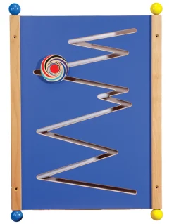Zick Zack Wandelement blau, 80 x 56 cm, ab 18 Monate