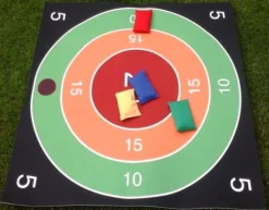Zielwerfen Outdoor, Spielteppich inkl. Zubehör