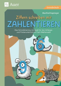 Ziffern schreiben mit Zahlentieren, Buch, Vorschule und Klasse 1