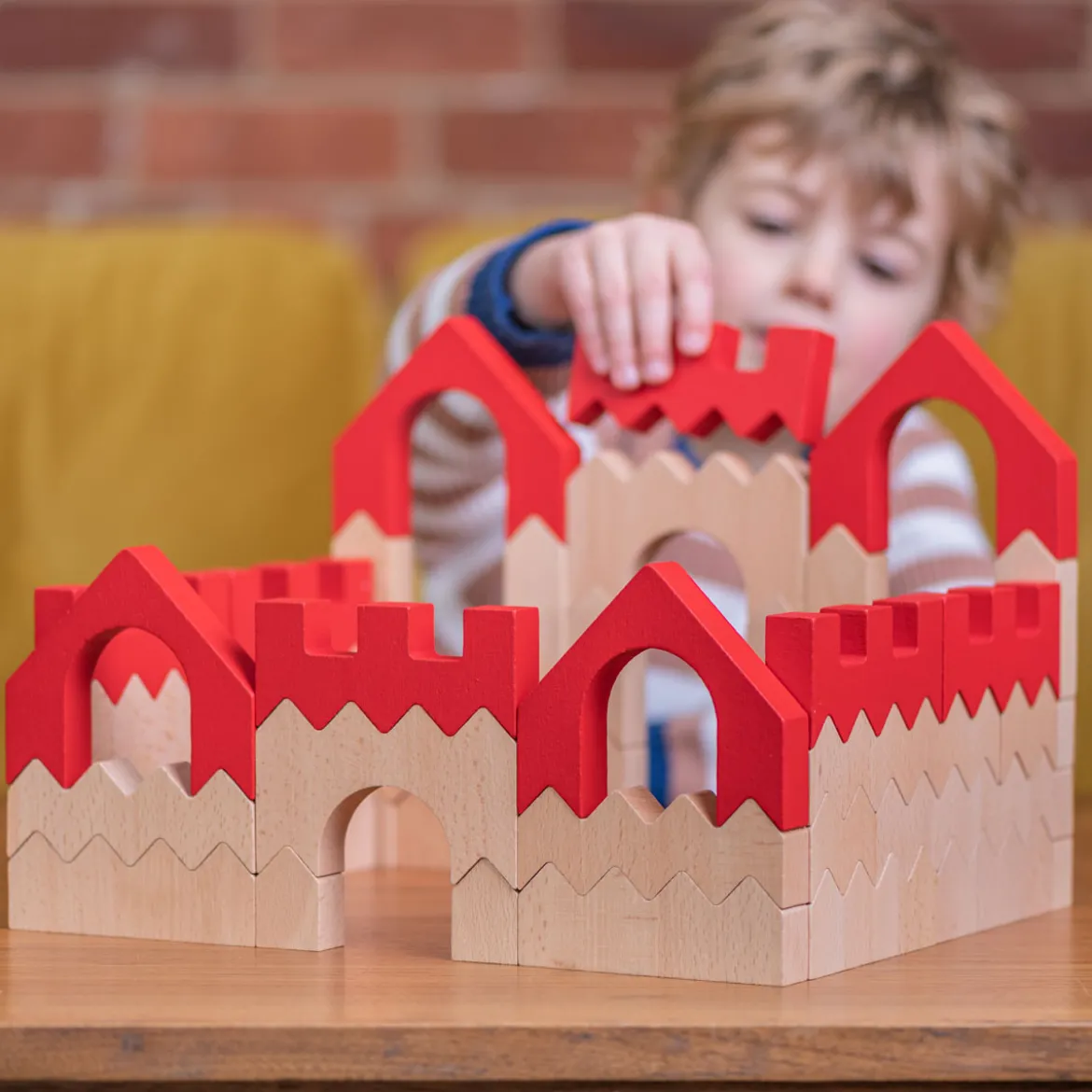 ZigZag Blocks Burgen-Set, Holzbausteine, ab 2 Jahre
