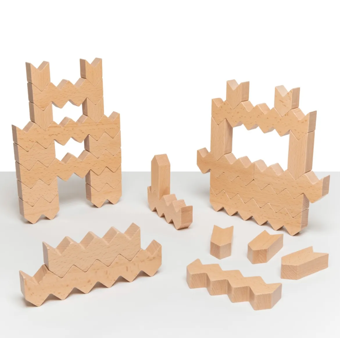 ZigZag Blocks, 30 Holzbausteine, ab 2 Jahre