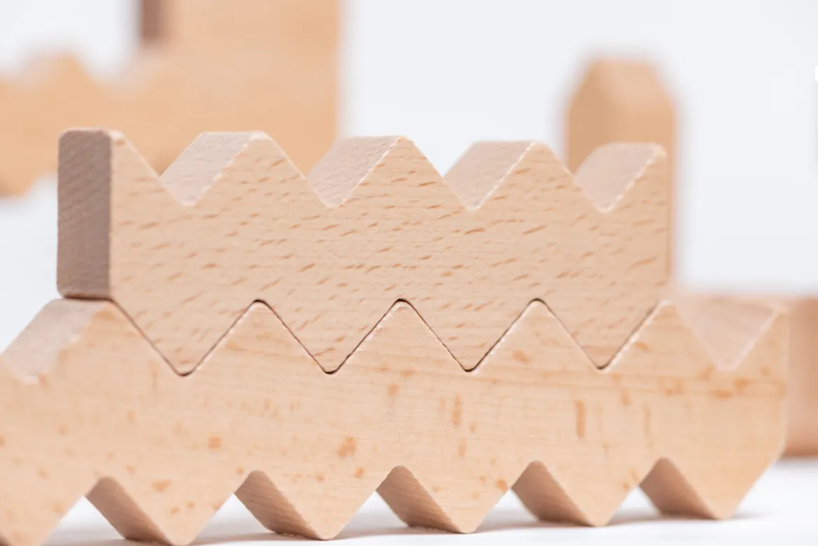 ZigZag Blocks, 30 Holzbausteine, ab 2 Jahre