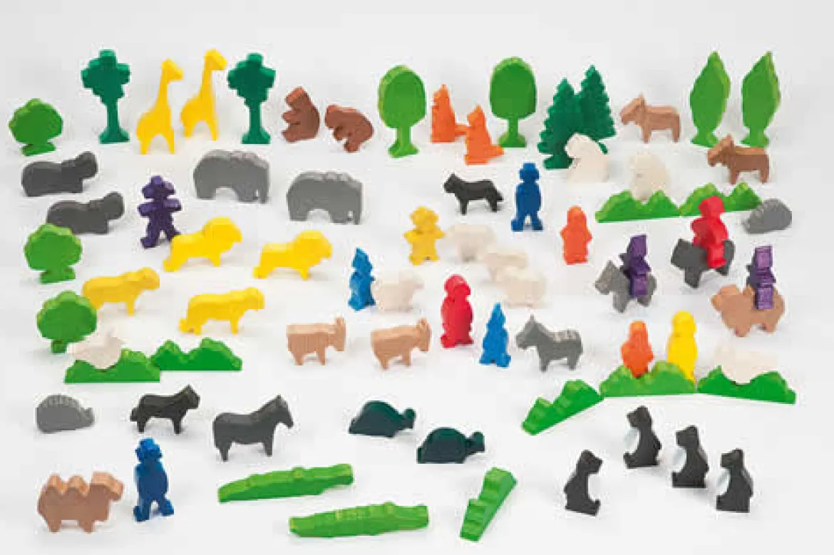Zootiere II, 76 Aufstellfiguren, ab 18 Monate