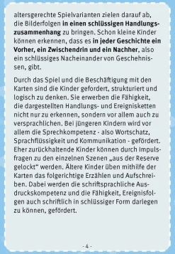 Zuerst, danach, ... und dann?, 4-8 Jahre