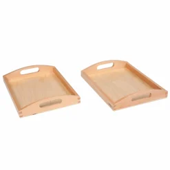 Zwei kleine Holztabletts 23x17x3,5 cm