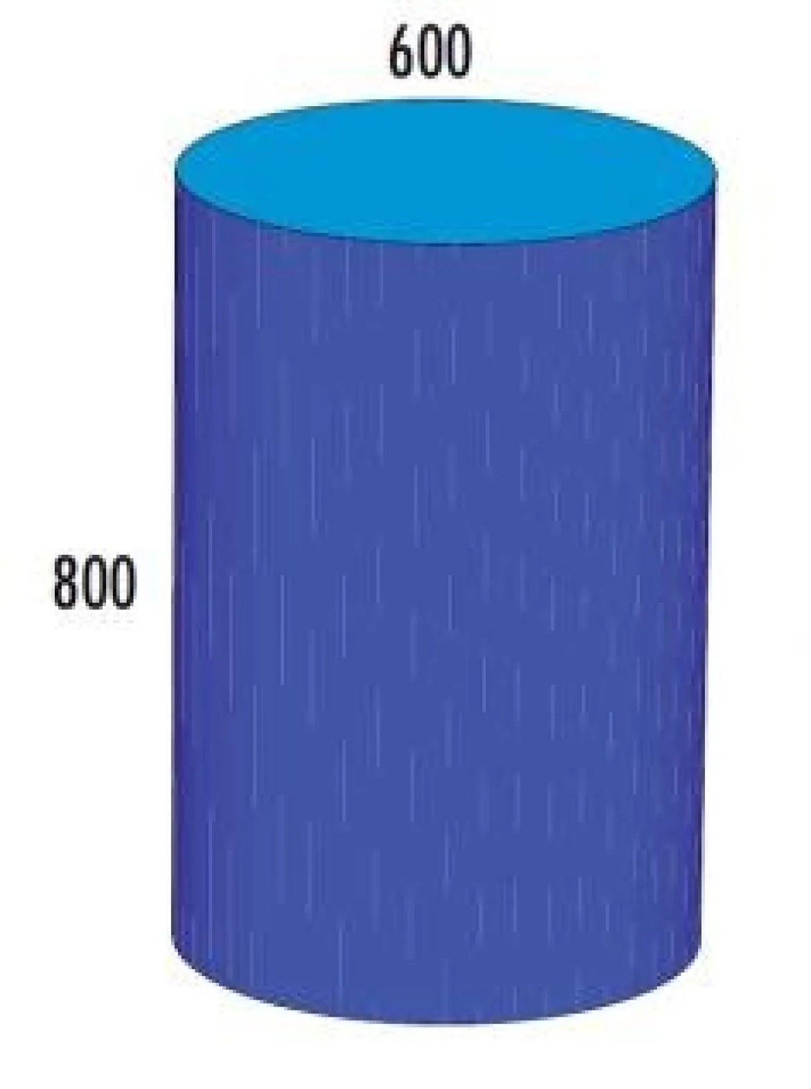 Zylinder MAXI blau/hellblau, 36-220-12, ab 4 Jahre