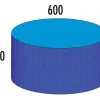 Zylinder MAXI blau/hellblau, 36-222-12, ab 4 Jahre
